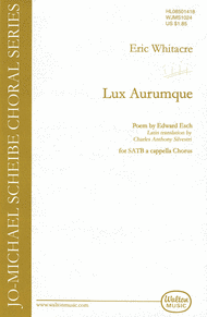 Lux Aurumque (Light of Gold) Sheet Music by Eric Whitacre