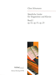 Complete Songs Sheet Music by Clara Wieck-Schumann