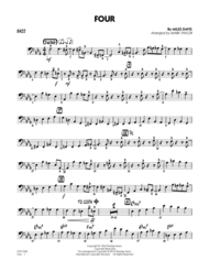 Four - Bass Sheet Music by Mark Taylor
