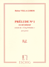 5 Preludes - No. 1 in e Minor Sheet Music by Heitor Villa-Lobos