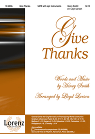 Give Thanks Sheet Music by Henry Smith