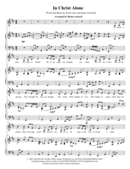 In Christ Alone Voice and Piano Sheet Music by Avalon