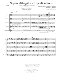 Supercalifragilisticexpialidocious from Walt Disney's MARY POPPINS Sheet Music by Richard M. Sherman