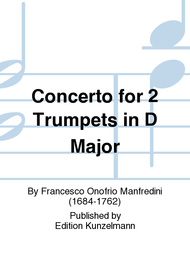 Concerto for 2 Trumpets in D Major Sheet Music by Francesco Onofrio Manfredini