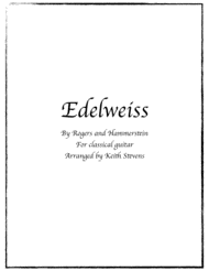 Edelweiss for classical guitar Sheet Music by Rodgers & Hammerstein