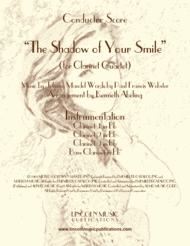 The Shadow of Your Smile (for Clarinet Quartet) Sheet Music by Tony Bennett