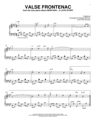 Valse De Frontenac Sheet Music by George Winston