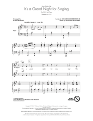 It's A Grand Night For Singing Sheet Music by Oscar Hammerstein