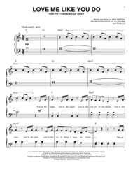 Love Me Like You Do Sheet Music by Ellie Goulding