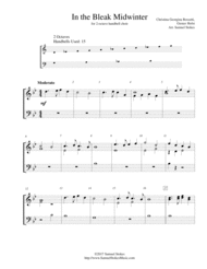 In the Bleak Midwinter - for 2-octave handbell choir Sheet Music by Christina Georgina Rossetti