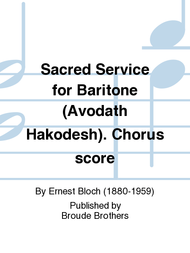 Avodath Hakodesh (Sacred Service) Sheet Music by Ernest Bloch