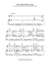 You Can't Hurry Love Sheet Music by Brian Holland