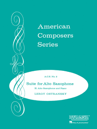 Suite for Alto Saxophone Sheet Music by Leroy Ostransky