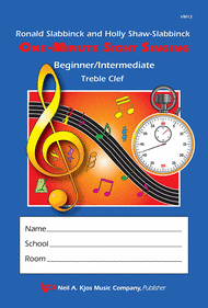 One-Minute Sight Singing - Beginner/Intermediate Sheet Music by Ronald Slabbinck