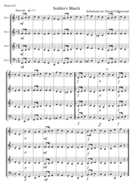 Soldiers' March by Schumann arranged by David Caherwood Sheet Music by Robert Schumann