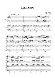 K. Jenkins - ALLEGRETTO from "Palladio" - 1 piano 4 hands Sheet Music by K. Jenkins
