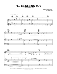 I'll Be Seeing You Sheet Music by Sammy Fain
