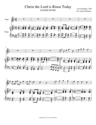Christ the Lord is Risen Today--Flute Sheet Music by Lyra Davidica