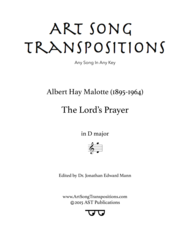 The Lord's Prayer (D major) Sheet Music by Albert Hay Malotte