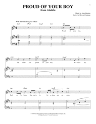 Proud Of Your Boy (from Aladdin) Sheet Music by Alan Menken