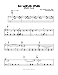 Separate Ways (Worlds Apart) Sheet Music by Steve Perry