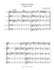 Fanfare for Strings (Caprice #14) Sheet Music by Nicolo Paganini