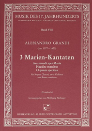 3 Marien-Kantaten Sheet Music by Alessandro Grandi