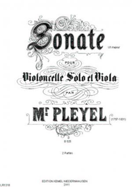Sonate Ut majeur : pour violoncelle solo et viola