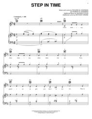 Step In Time Sheet Music by Robert & Richard Sherman