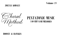 Pentatonic Music - Volume IV Sheet Music by Zoltan Kodaly