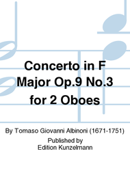 Concerto in F Major Op. 9 No. 3 for 2 Oboes Sheet Music by Tomaso Giovanni Albinoni