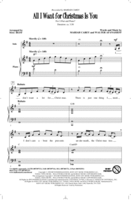 All I Want For Christmas Is You (arr. Mac Huff) Sheet Music by Mariah Carey