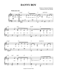 Danny Boy Sheet Music by Frederick Weatherly