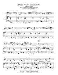 Dream A Little Dream Of Me for Clarinet Solo with Piano Accompaniment (Ella Fitzgerald