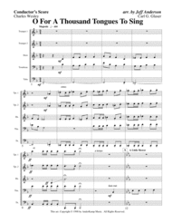 Oh For a Thousand Tongues to Sing for Brass Quintet Sheet Music by public domain