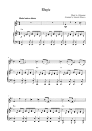 Elegie Sheet Music by J.Massenet
