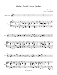 Alleluja from Exultate jubilate Sheet Music by Wolfgang Amadeus Mozart