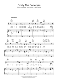 Frosty The Snowman Sheet Music by Jack Rollins