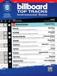 Billboard Top Tracks Instrumental Solos for Strings Sheet Music by Various