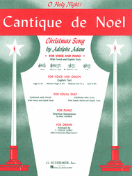 Cantique de Noel (O Holy Night) - Medium Low Sheet Music by Adolphe-Charles Adam