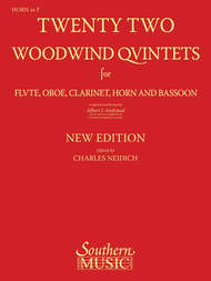 22 Woodwind Quintets - New Edition Sheet Music by Albert Andraud