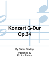 Konzert G-Dur Op. 34 Sheet Music by Oscar Rieding