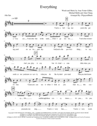 Everything (Alto Sax) Sheet Music by Michael Buble