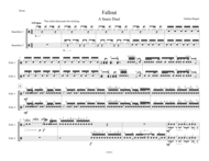 Fallout - Marching Snare Duet Sheet Music by Nathan Berger