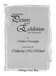 Pictures at an Exhibition for Two Pianos Sheet Music by Modest Petrovich Mussorgsky