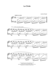 Le Onde Sheet Music by Ludovico Einaudi