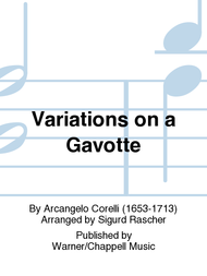 Variations on a Gavotte Sheet Music by Arcangelo Corelli