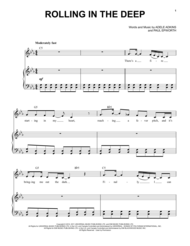 Rolling In The Deep Sheet Music by Adele