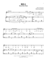 Bill Sheet Music by Jerome Kern