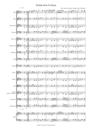 Prelude from Te Deum for School Orchestra Sheet Music by Marc-Antoine Charpentier